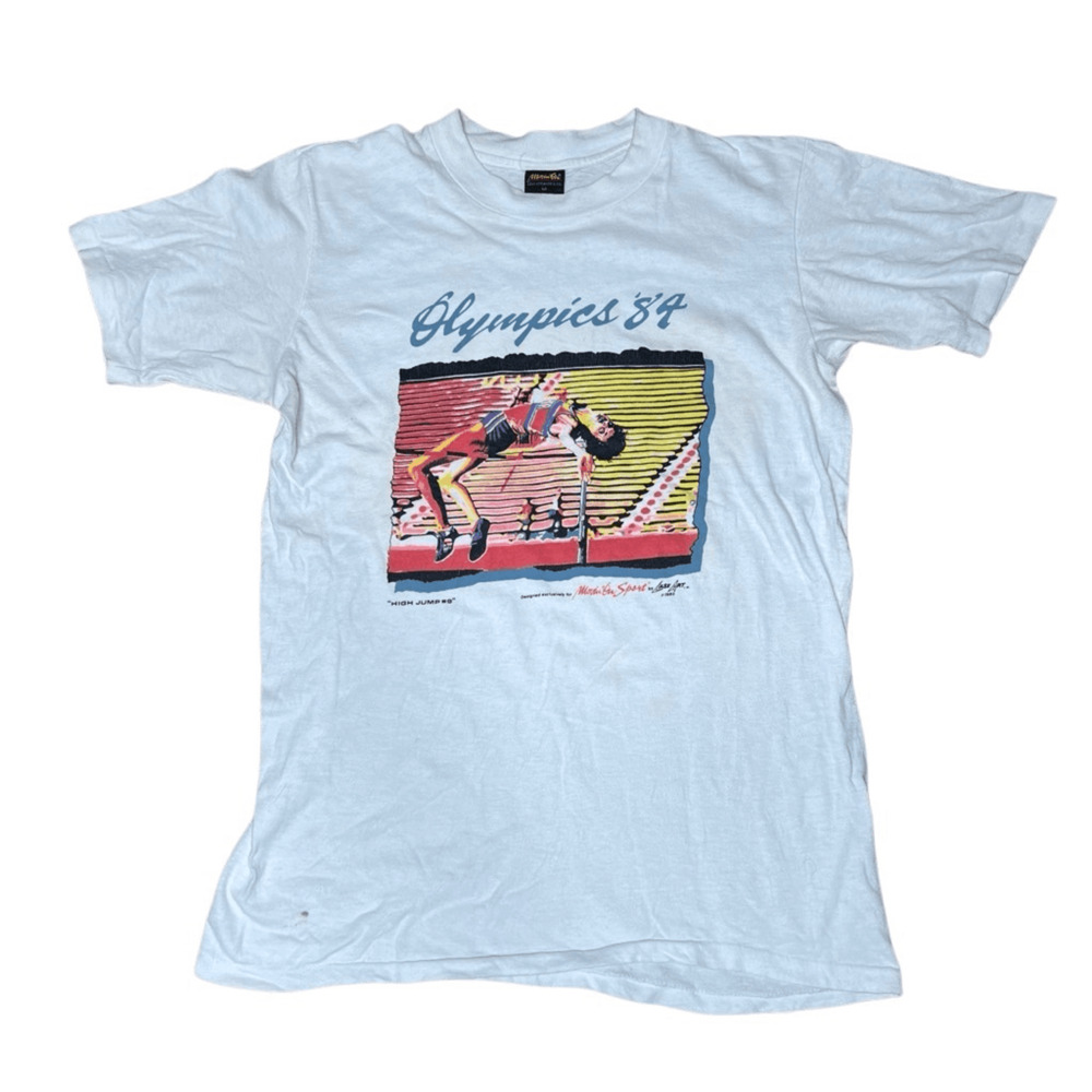Vintage 80s Levi’s Olympics High Jump T Shirt Medium